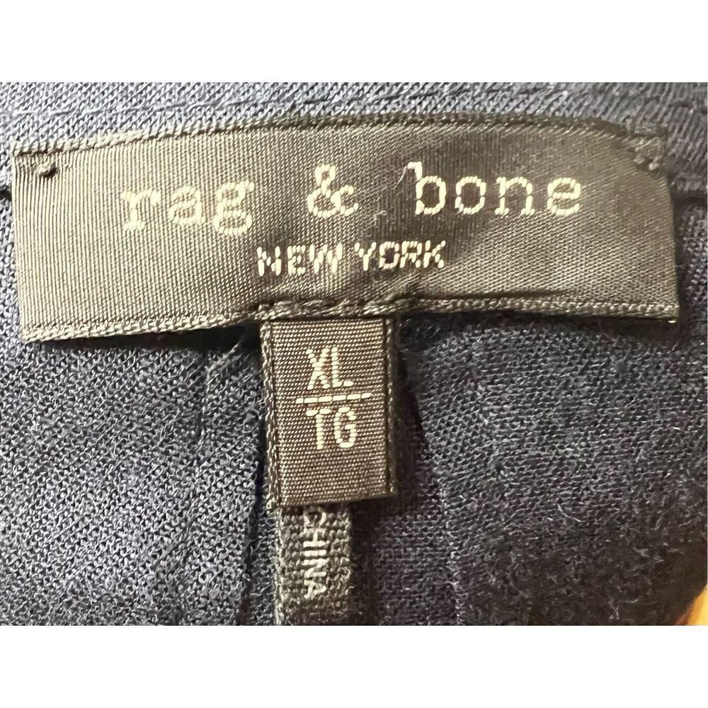 Rag & Bone Piper Linen Jacket In Navy Nwot Size Xl - image 8